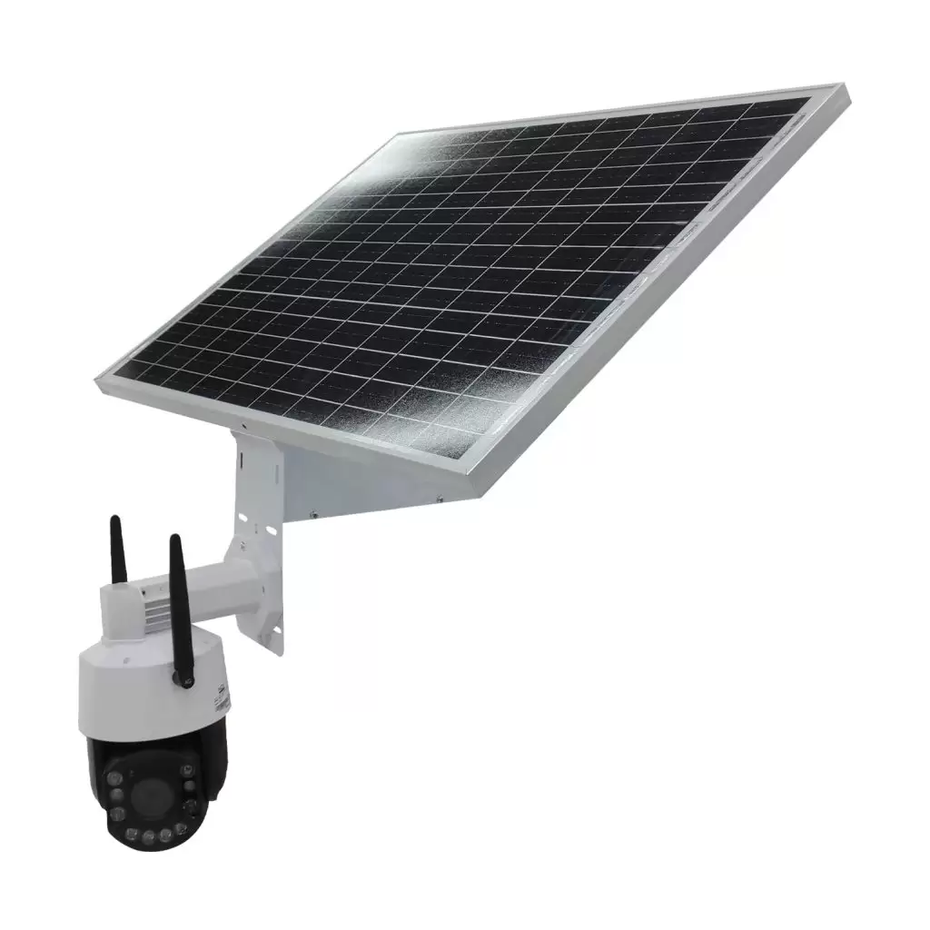 3 Megapiksel Full HD Suya Dayanıklı Solar Panelli 30x Optik Zoom – 4G PTZ Kamera (24 Saat Kayıt)